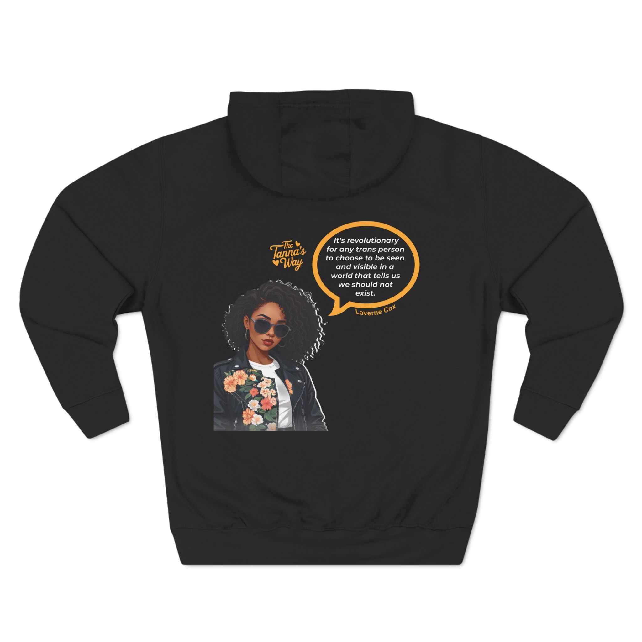 Laverne Cox | Three-Panel Fleece Hoodie